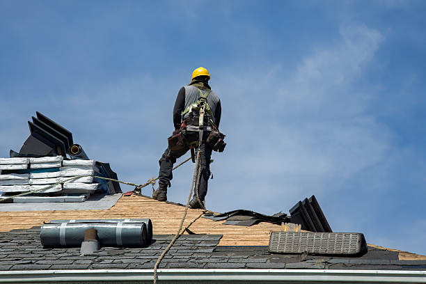 Professional Roof Replacement technician working in Hilltown, PA